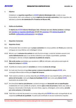 Veja os requisitos espec&iacute;ficos Eccos.