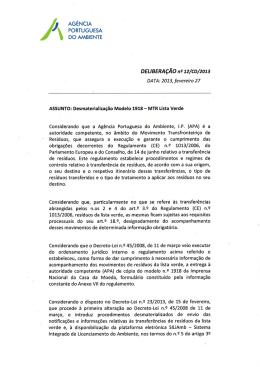 l AG&Ecirc;NCIA PORTUGUESA Do AMBIENTE
