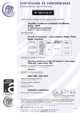 Ergoflex Comércio e Indústria de Móveis Eireli – EPP