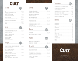 cult cardápio web - Cult Gastronomia