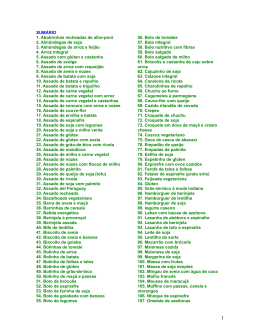 RECEITAS VEGETARIANAS