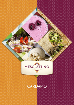 Veja o menu completo da casa aqui
