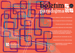 Educa&ccedil;&atilde;o a dist&acirc;ncia e an&aacute;lise do comportamento Sustentabilidade