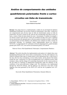 An&aacute;lise do comportamento das unidades quadrilaterais polarizadas