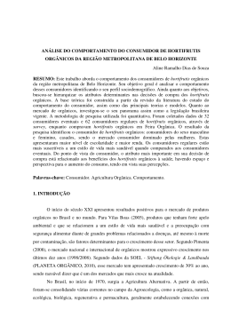 AN&Aacute;LISE DO COMPORTAMENTO DO CONSUMIDOR DE