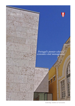 Portugal`s premier school of economics and management.