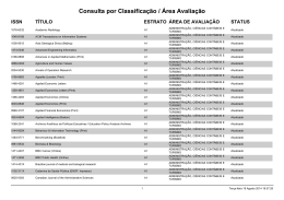 Qualis Peri&oacute;dicos &ndash; Lista Completa