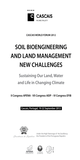 SOIL BIOENGINEERING AND LAND MANAGEMENT NEW CHALLENGES