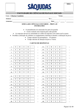 Prova modelo B