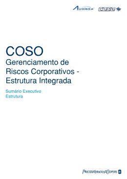 Gerenciamento de Riscos Corporativos - Estrutura Integrada