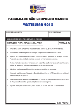 prova - S&atilde;o Leopoldo Mandic