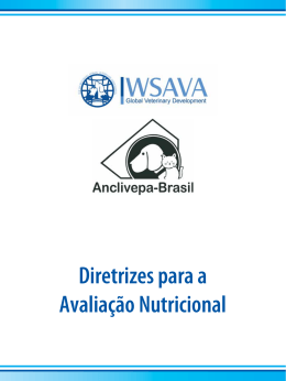 Diretrizes para a Avalia&ccedil;&atilde;o Nutricional