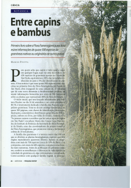 Entrecapins~ e bambus - Revista Pesquisa FAPESP