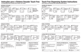 Touch Free Dispensing System Instructions Instruções para o