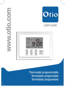 Notice thermostat programmable - 75x103mm