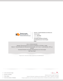 Resenha" Para que servem os cursos de Jornalismo?" de Pulitzer