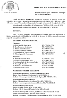 DECRETO N" 8413, DE 18 DE MARÇO DE 2011. ESTADO DE SAO