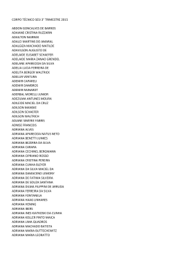 corpo técnico sesi 3° trimestre 2015 abdon goncalves de barros