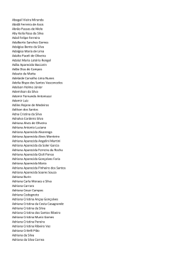 Abegail Vieira Miranda Abid&atilde; Ferreira de Assis Abr&atilde;o Passos de