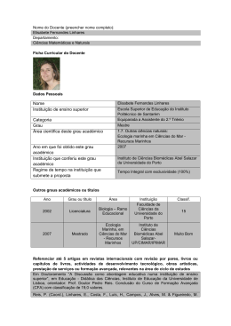 Ficha pessoal