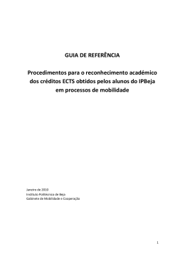 Guia de Refer&ecirc;ncia - Procedimentos para o reconhecimento