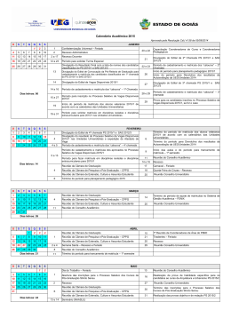 Calendário Acadêmico 2015