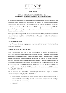 EDITAL MESTRADO ACAD&Ecirc;MICO CC 2013 v1 - CREA-ES