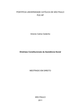 PONTIF&Iacute;CIA UNIVERSIDADE CAT&Oacute;LICA DE S&Atilde;O PAULO PUC