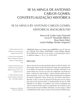 SE SA MINGA DE ANTONIO CARLOS GOMES