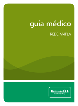 3. Guia Médico - Catálogo REDE AMPLA - Unimed-BH