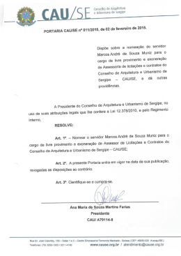 portaria n&ordm; 11/2015