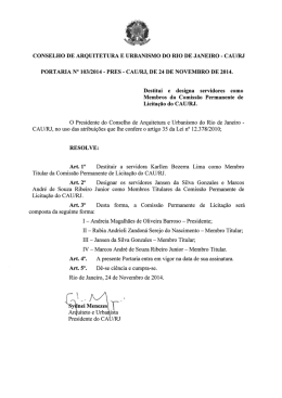 Destitui e designa servidores como Membros da