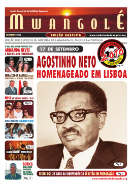 Setembro - Embaixada da Rep&uacute;blica de Angola em Portugal