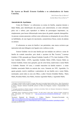 Ernesto Godinho e os colonizadores de Santa Catarina