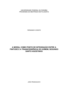 A MORAL COMO PONTO DE INTEGRA&Ccedil;&Atilde;O ENTRE A