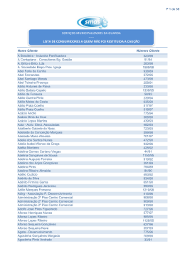 lista de consumidores a quem n&atilde;o foi restituida a