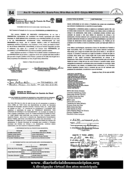 Ano XI ° Teresina (PI) - Quarta-Feira, 08 de Maio de 2013 ° Edição