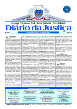 DI&Aacute;RIO DA JUSTI&Ccedil;A 2011 N&ordm; 13.767 Jo&atilde;o Pessoa, ter&ccedil;a