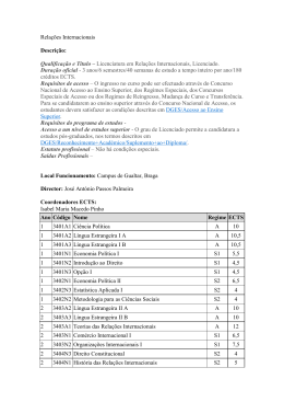 Qualifica&ccedil;&atilde;o e T&iacute;tulo &ndash; Licenciatura em Rela&ccedil;&otilde;es Internacionais