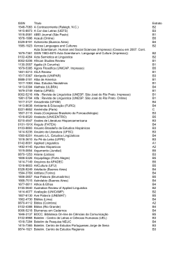 ISSN Titulo Estrato 1548-7083 A Contracorriente (Raleigh