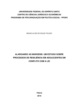 alargando as margens: um estudo sobre processos de resili&ecirc;ncia
