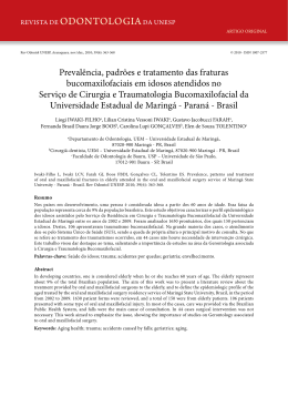 Ingl&ecirc;s - Revista de Odontologia da UNESP