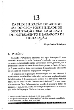 Possibilidade de Sustenta&ccedil;&atilde;o Oral em Agravo de Instrumento e