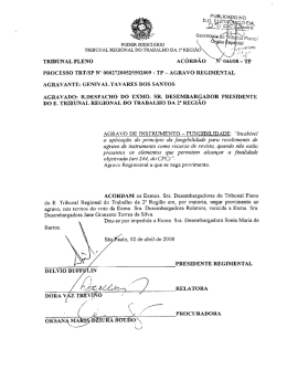 Ac. 044/08-TP - Tribunal Regional do Trabalho da 2&ordf; Regi&atilde;o SP