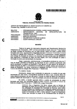 Decis&atilde;o de Agravo de Instrumento