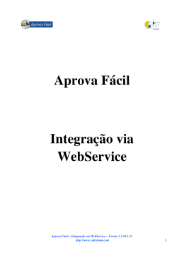 Aprova Fácil Integração via WebService