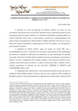 1 ALMEIDA DE OLIVEIRA E A DEFESA DAS