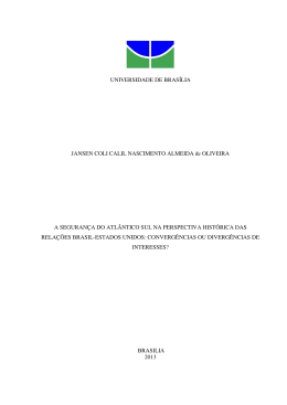 A seguran&ccedil;a do Atl&acirc;ntico Sul na perspectiva hist&oacute;rica das rela&ccedil;&otilde;es