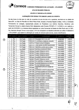 &Eacute; - CQ&Iacute;TeIoS COMISS&Atilde;O PERMANENTE DE LICITA&Ccedil;&Atilde;O