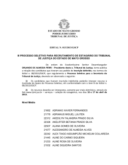 Edital n. 013/2013 - Tribunal de Justiça do Estado de Mato Grosso